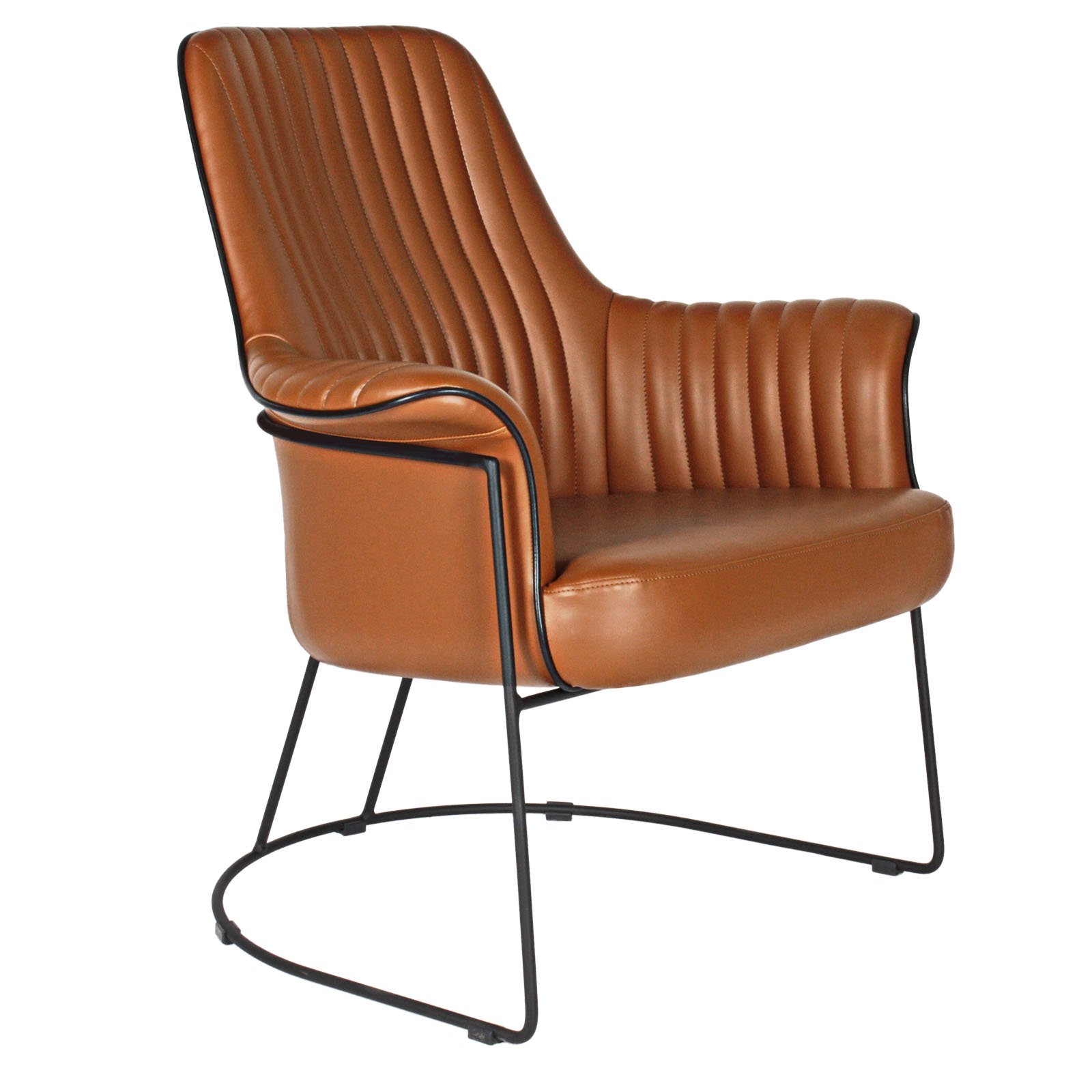 Vino Boyalı Ayaklı Misafir Koltukları