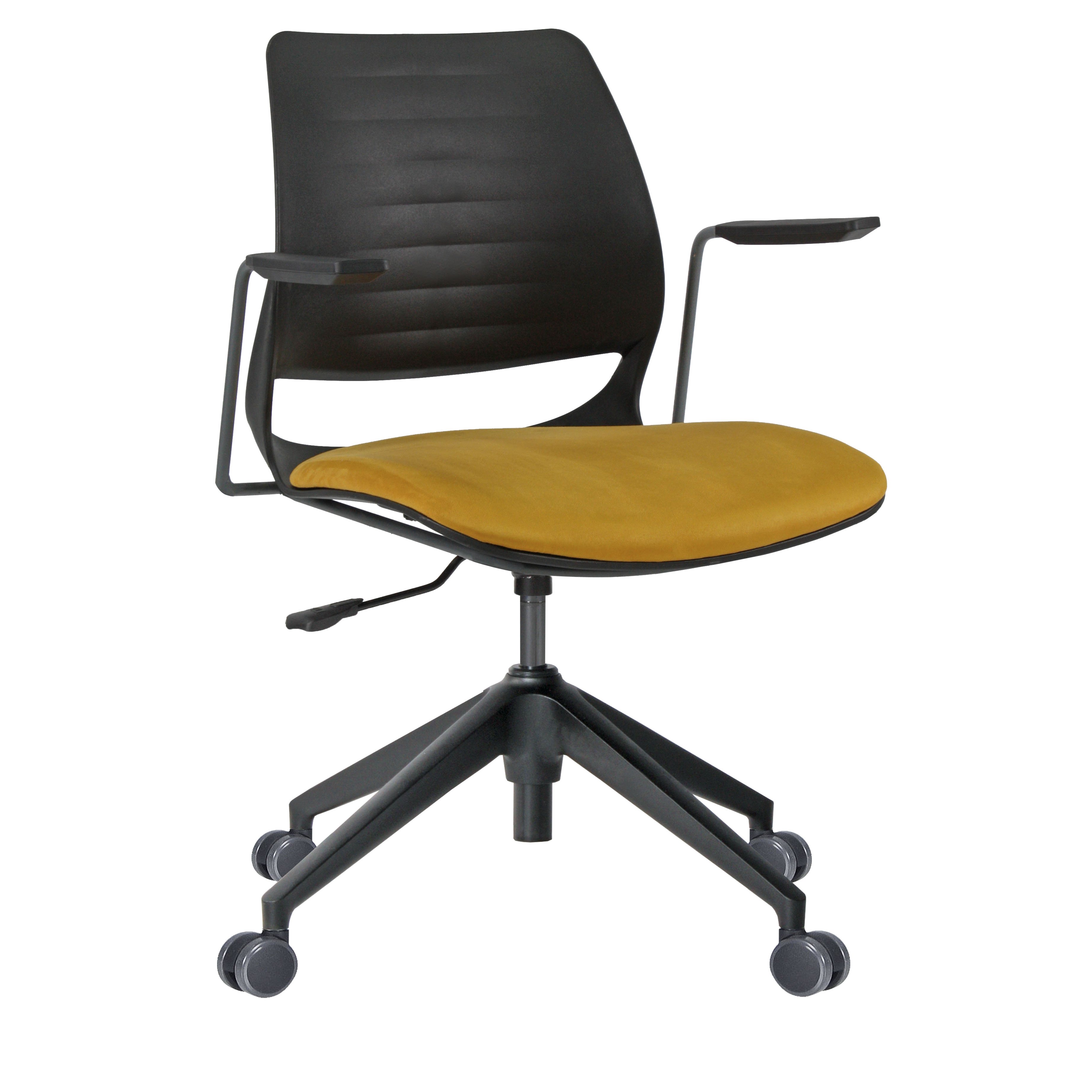 Polo Boyalı Kollu Plastik Ayaklı Döşemeli Proje Koltukları