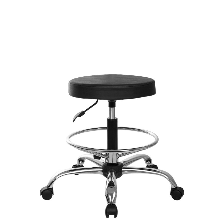 Tabure Arkalıksız Krom Ayaklı Çemberli Tabureler