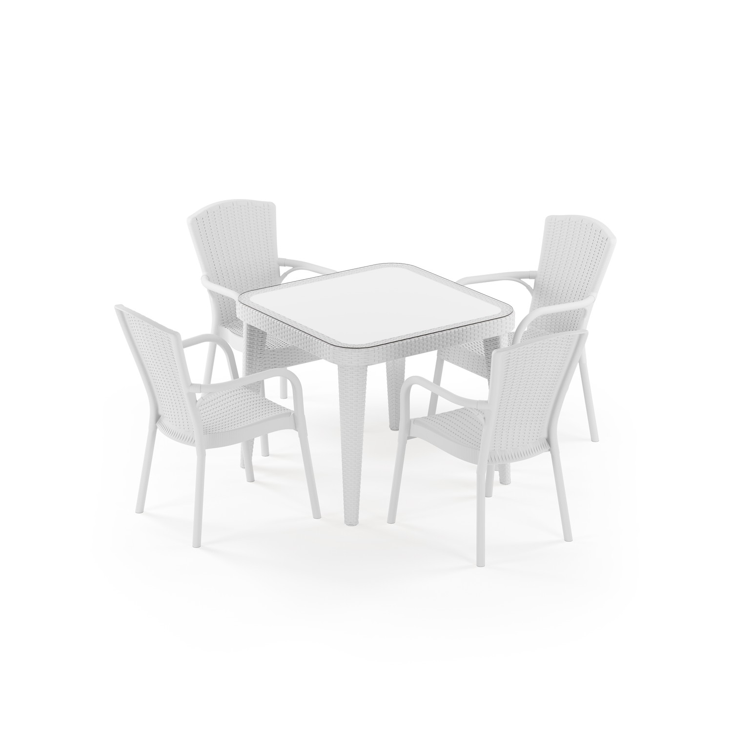 Osaka 90x90 ve Royal 4 Kişilik Masa Takımı