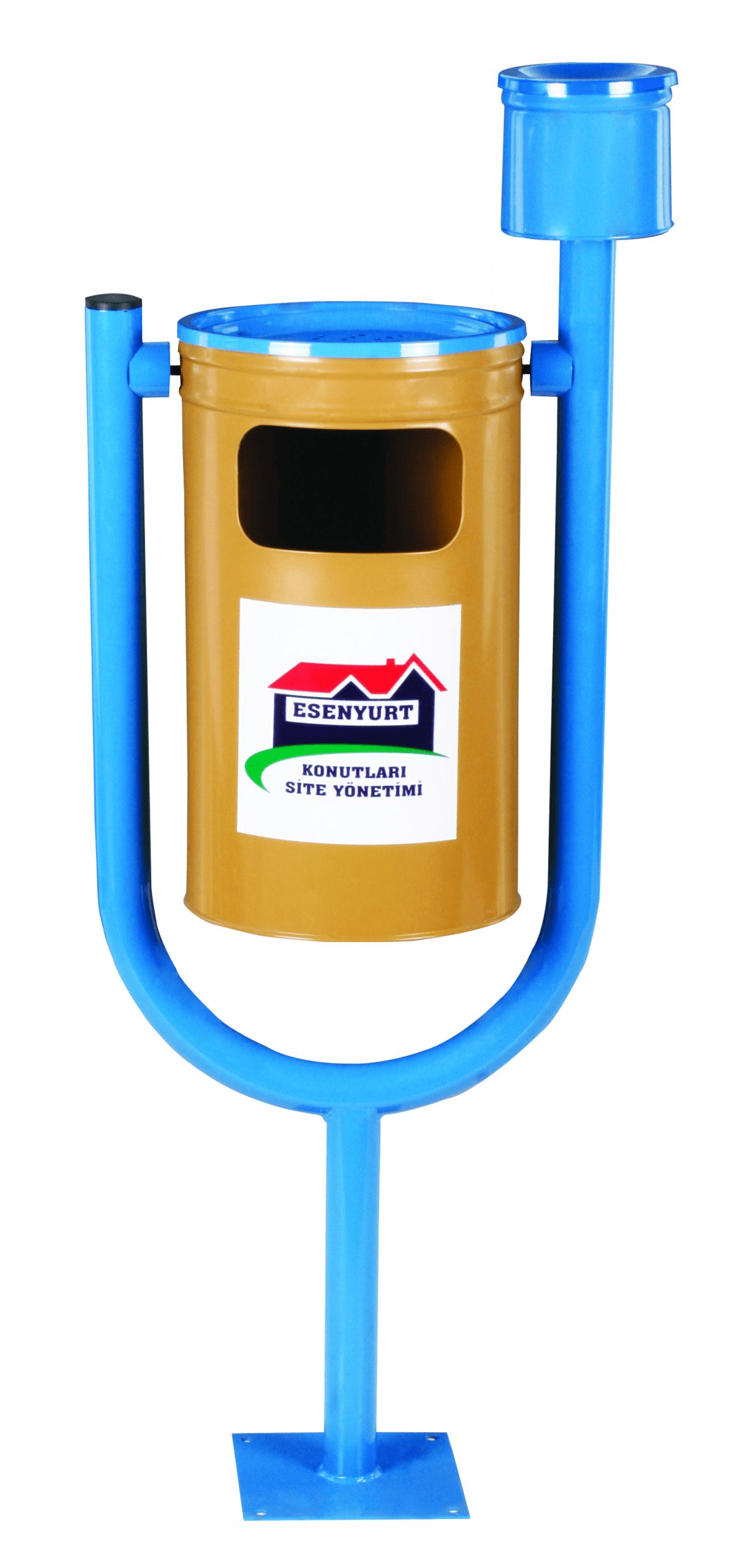 U Tipi Küllüklü Dış Mekan Çöp kovası